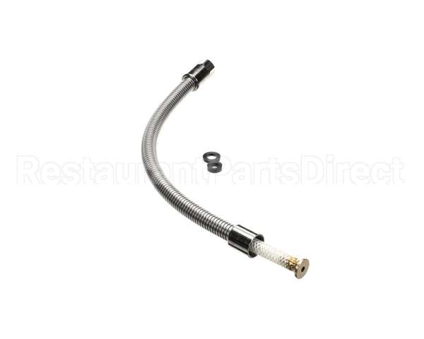 B-0024-H2A T&S Brass Flexible Stainless Steel Hose, Less Hand