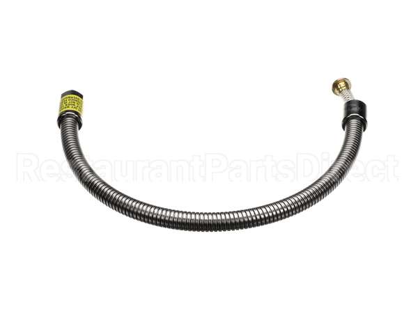 B-0028-H2A T&S Brass Hose, 28 Flexible Stainless Steel, Less