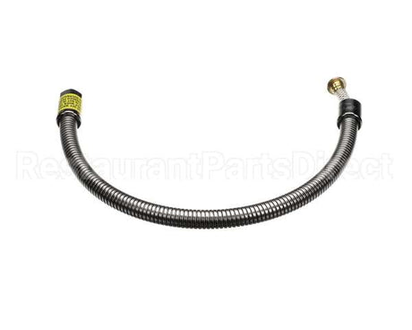 B-0028-H2A T&S Brass Hose, 28 Flexible Stainless Steel, Less