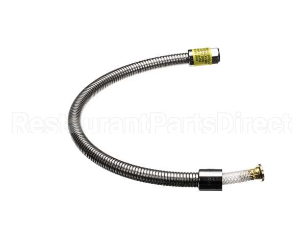 B-0028-H2A T&S Brass Hose, 28 Flexible Stainless Steel, Less