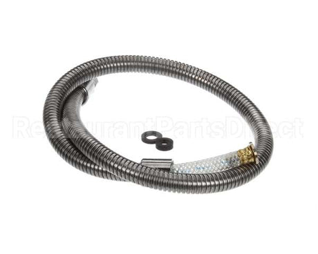 B-0042-H2A T&S Brass Hose, 42 Flexible Stainless Steel, Less