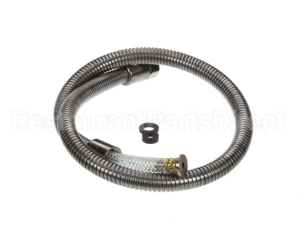 B-0042-H2A T&S Brass Hose, 42 Flexible Stainless Steel, Less