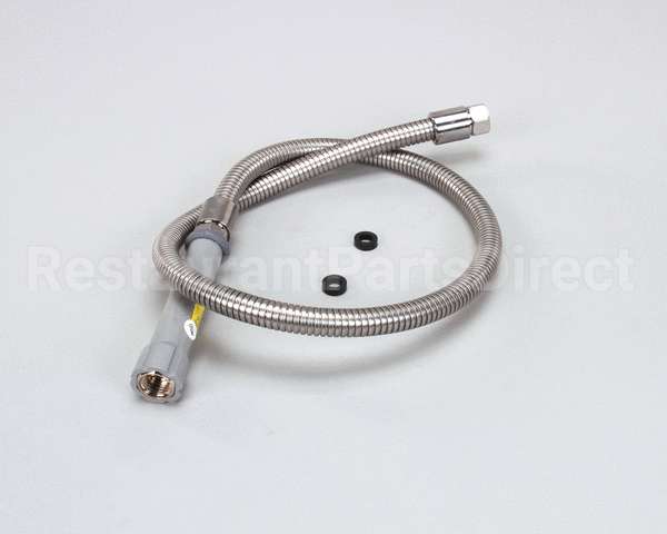 B-0044-H T&S Brass Hose, 44 Flexible Stainless Steel (Gray