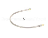 B-0044-H2A T&S Brass Hose, 44 Flexible Stainless Steel, Less