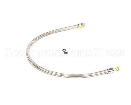 B-0044-H2A T&S Brass Hose, 44 Flexible Stainless Steel, Less