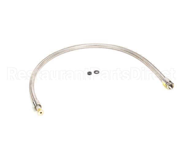B-0044-H2A T&S Brass Hose, 44 Flexible Stainless Steel, Less