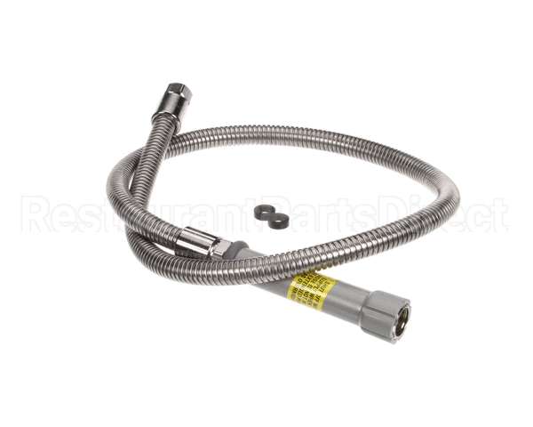 B-0048-H T&S Brass Hose, 48 Flexible Stainless Steel (Gray