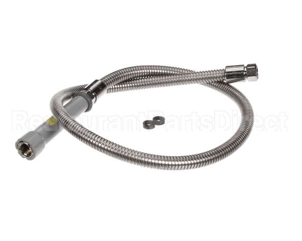 B-0048-H T&S Brass Hose, 48 Flexible Stainless Steel (Gray