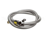 B-0054-H2A T&S Brass Hose, 54 Flexible Stainless Steel, Less