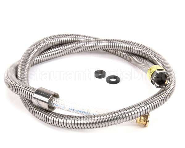 B-0056-H2A T&S Brass Hose, 56 Flexible Stainless Steel, Less