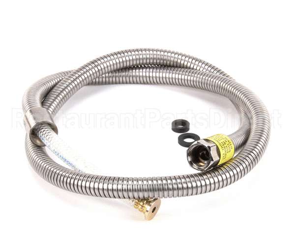 B-0056-H2A T&S Brass Hose, 56 Flexible Stainless Steel, Less