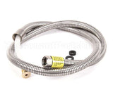 B-0056-H2A T&S Brass Hose, 56 Flexible Stainless Steel, Less