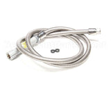B-0072-H T&S Brass Hose, 72 Flexible Stainless Steel (Gray