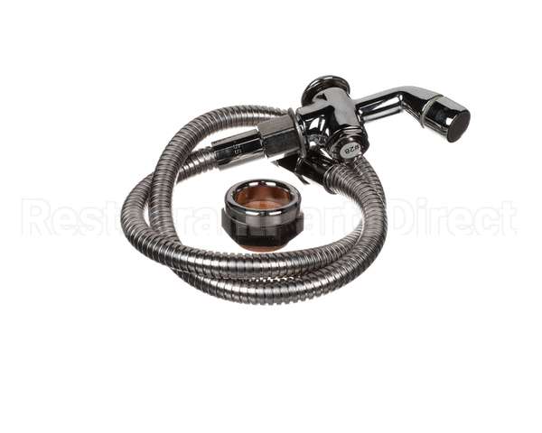 B-0101-BKF T&S Brass Push Button Spray Valve, 36 Stainless Fl