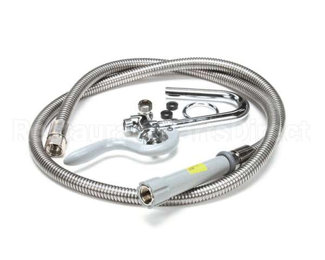 B-0102-A T&S Brass Pot & Glass Filler, Hook Nozzle, 68 Flex