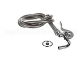 B-0102 T&S Brass Pot & Glass Filler, Plain End Curved Noz
