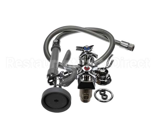 B-0105 T&S Brass Spray Valve And Wall Hook Outlet With St