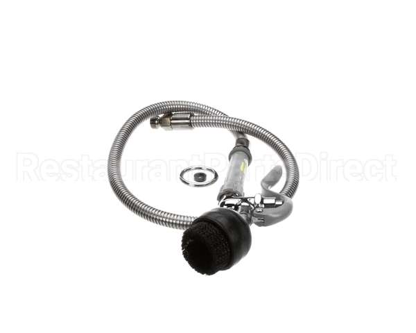 B-0106 T&S Brass Spray Valve With Brush And 44 Flexible S