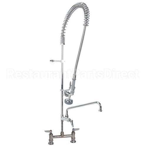 B-0123-ADF12-B Compatible TS Brass Prerinse, 8"Dk Mt, Leadfree, W/F