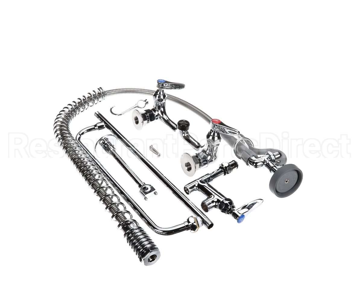 B-0133-ADF14-B T&S Brass Easyinstall Pre-Rinse, Spring Action, 8