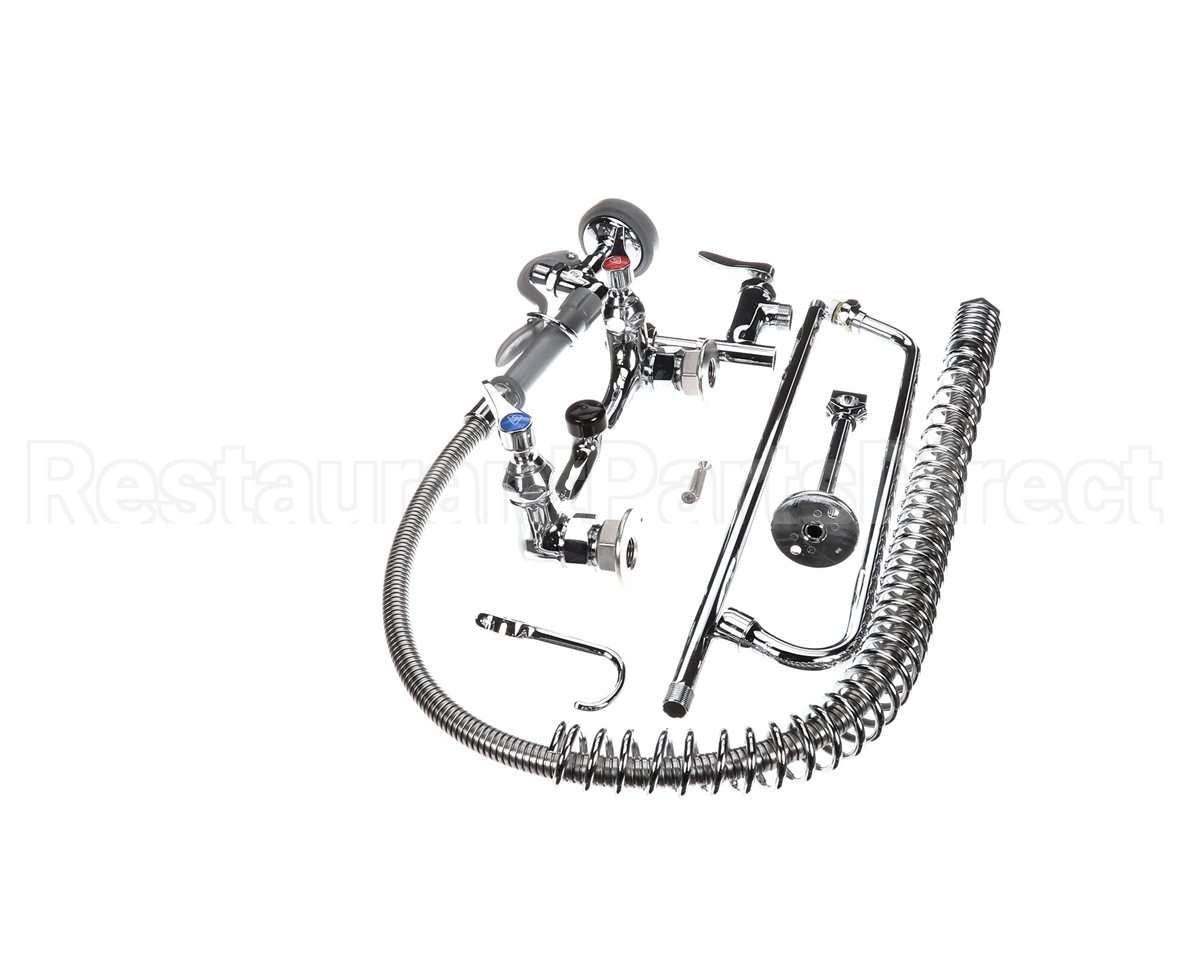 B-0133-ADF14-B T&S Brass Easyinstall Pre-Rinse, Spring Action, 8