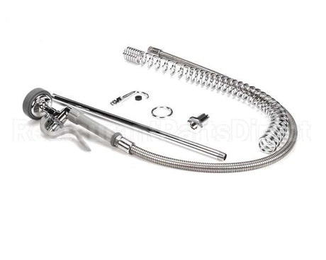 B-0133-LB T&S Brass Pre-Rinse, Spring Action, 18 Riser, 44 H