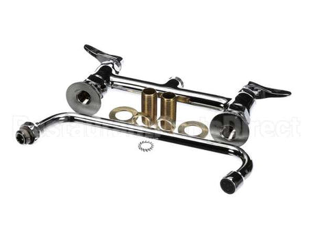 B-0220-061XCRF1 T&S Brass 8 Deck Mount Faucet, Ceramas, 10 Swing N