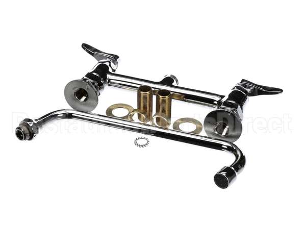 B-0220-061XCRF1 T&S Brass 8 Deck Mount Faucet, Ceramas, 10 Swing N