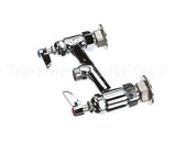 B-0220-LN T&S Brass Double Pantry Swivel Base Faucet, Deck M