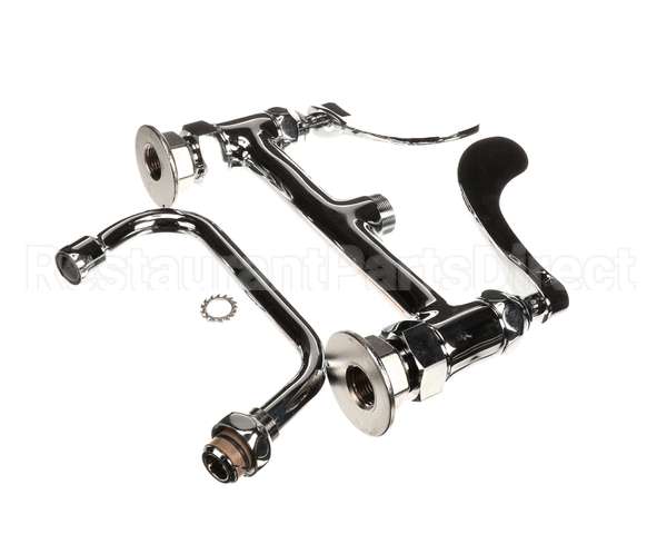 B-0222-WH4 T&S Brass Double Pantry Faucet 8 Deck Mount Eter