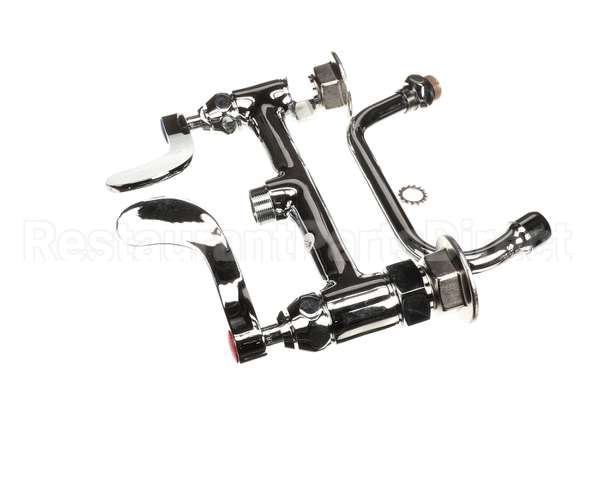 B-0222-WH4 T&S Brass Double Pantry Faucet 8 Deck Mount Eter