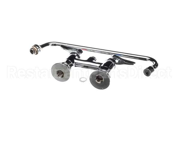 B-0225-CR T&S Brass Double Pantry Faucet Deck Mount 4 Cent