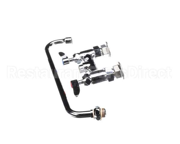 B-0225-CR T&S Brass Double Pantry Faucet Deck Mount 4 Cent