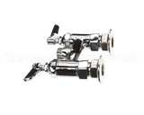 B-0225-LN T&S Brass Double Pantry Base Faucet, Swivel Outlet