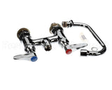 B-0228-CC T&S Brass Double Pantry Faucet, Deck Mount, 4 Cent