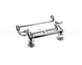 B-0230-24DJ-CR T&S Brass Faucet, 8 Wall Mount, Ceramas, 24 Double
