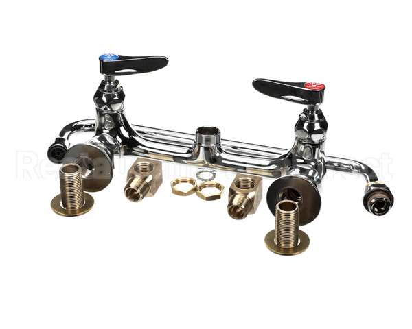 B-0231-02 T&S Brass 8 Wall Mount Faucet 12 Npt Elbows 12