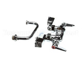 B-0237 T&S Brass Double Pantry Faucet Wall Mount Adjust