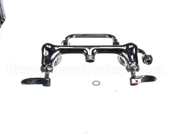 B-0266-CR-SC T&S Brass Dual Pantry Mixing Faucet 8 Wall Mount