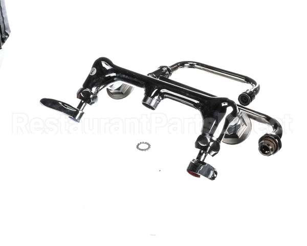 B-0266-CR-SC T&S Brass Dual Pantry Mixing Faucet 8 Wall Mount