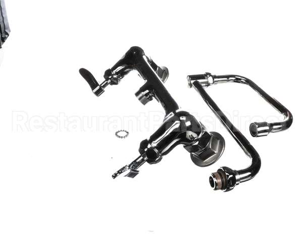 B-0266-CR-SC T&S Brass Dual Pantry Mixing Faucet 8 Wall Mount