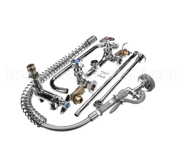 B-0279 T&S Brass Big-Flo Pre-Rinse Unit: 8 Wall Mount, Ad