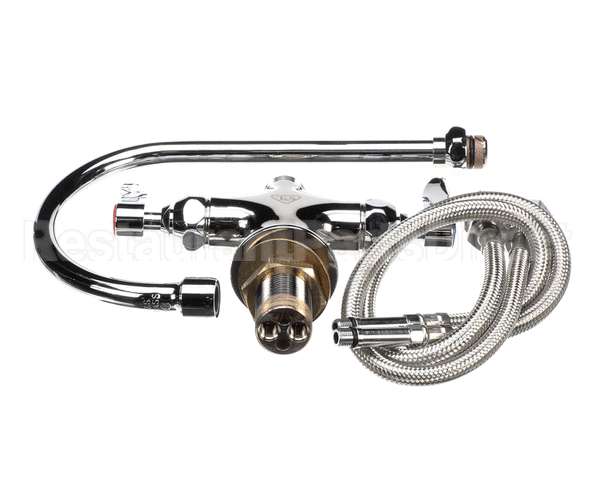 B-0300 T&S Brass Double Pantry Faucet, Single Hole Base,