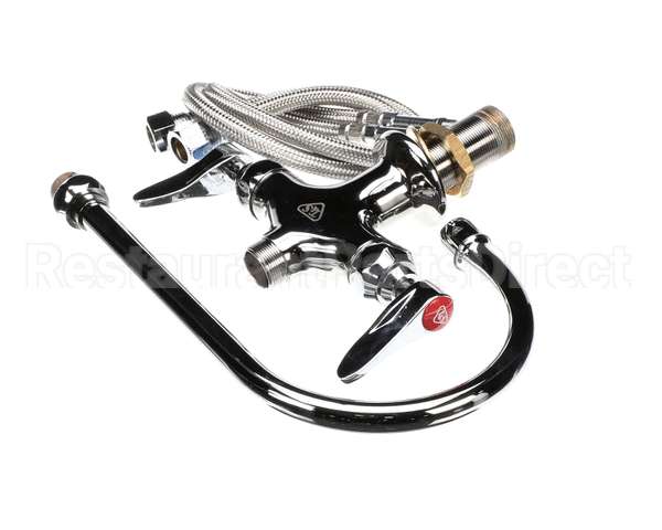 B-0300 T&S Brass Double Pantry Faucet, Single Hole Base,