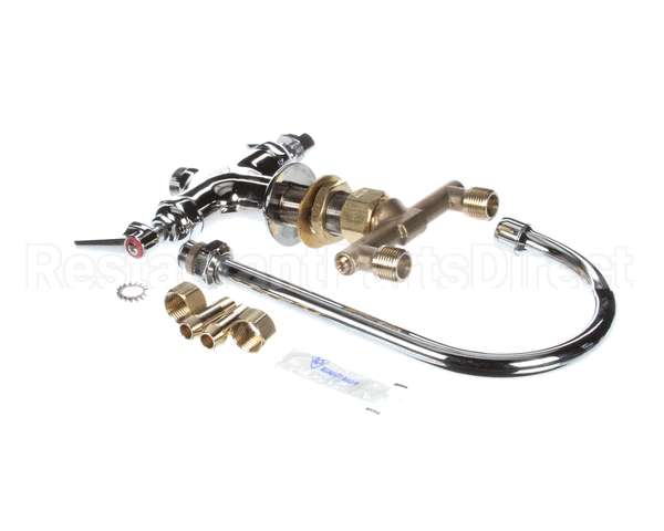 B-0301-01 T&S Brass Double Pantry Faucet, Single Hole Base,