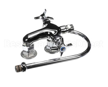 B-0316 T&S Brass Vertical Double Pantry Faucet, Wall Moun