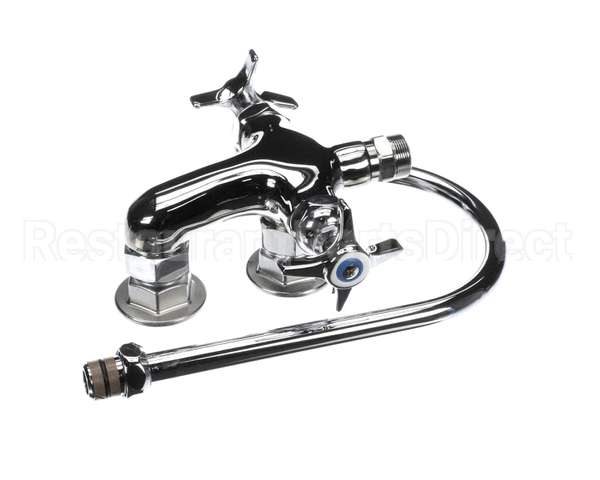 B-0316 T&S Brass Vertical Double Pantry Faucet, Wall Moun