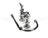 B-0325-CR T&S Brass 4 Cc Double Pantry Faucet Swivel Goose