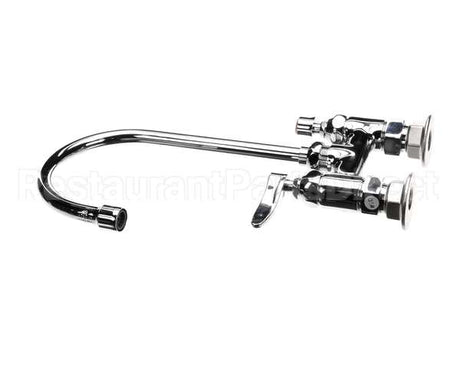 B-0325 T&S Brass Double Pantry Faucet, Deck Mount, 4 Cent