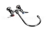 B-0325 T&S Brass Double Pantry Faucet, Deck Mount, 4 Cent